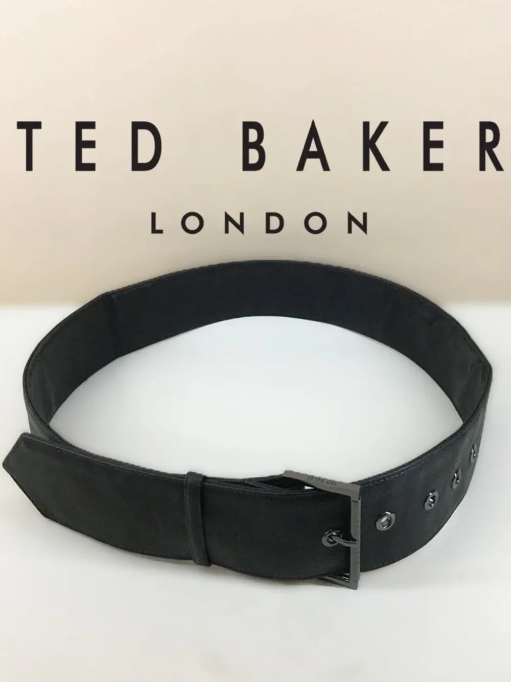 TED BAKER LONDON Soft Leather Belt Vintage Accessory